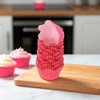 Unique Bargains Cupcake Liners Small Flower Shape Baking Cup Liners Greaseproof Paper 1.77"x1.97" 200 Pcs - 2 of 4