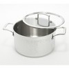 Blue Jean Chef 6-Pc Tri-Ply Hammered Stainless Steel Cookware Set Open Box Silver - 2 of 4
