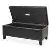 NicBex Modern 38.4" Storage Bench Leather Accent Stool with Button Tufted Top for Entryway and Living Room - 3 of 4