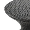 Maggift Patio End Tables, Stylish End Tables for Indoor and Outdoor Use, Ideal for Gardens, Backyard, Special Design, Brown, 16.25"*16.25"*17.3" - 4 of 4