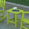 Emma and Oliver Indoor/Outdoor Polyresin Adirondack Side Table for Porch, Patio, or Sunroom - 2 of 4