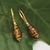 Ross-Simons Italian Leopard-Print Murano Glass Drop Earrings in 18kt Gold Over Sterling - 4 of 4