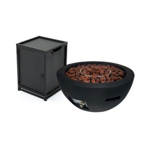 GDFStudio Outdoor 40,000 BTU Lightweight Concrete Fire Pit Bowl - 1 of 4