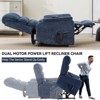Grungis Chenille Lift Massage Chairs for Elderly,Cozy Recliner Chairs with Massage and Lumbar Heating for Living Room - 2 of 4