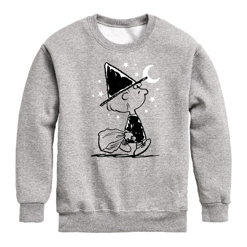 Boys' - Peanuts -  Graphic Long Sleeve Fleece Sweatshirt - image 1 of 4