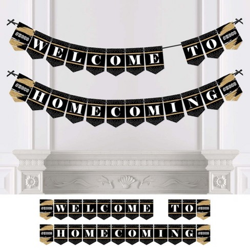 Big Dot Of Happiness Hoco Dance - Homecoming Bunting Banner - Party  Decorations - Welcome To Homecoming : Target