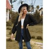 Clearlove Long Sleeve Coat Women's Cardigan Jacket Knitted Solid Color Open Stitch Loose Fit Mid-length Soft Casual Perfect for Spring Fall - 3 of 4