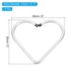 Unique Bargains Metal Heart Shape Craft Kits DIY Style Dream Catcher Rings 6 Pc - 2 of 4