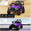 12V Battery Powered Ride On Car with 2.4G Remote Control, Electric Car for Kids, 3 Speed Ride On Toy, Soft Start, LED Lights, Purple - 4 of 4