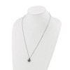 Chisel Stainless Steel Antiqued and Polished Fancy Cross Pendant on a 24.5" Cable Chain Necklace - 4 of 4