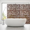 Grungis 76" H×48" W Freestanding Privacy Fence with Irregular Hollow Pattern,Outdoor Privacy Screen for Balcony,Patio,Garden - 4 of 4