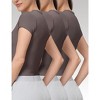 Spruce Fashion Set of 3 Women's Essential Summer High Stretch Performance Moisture-Wicking T-Shirts - 2 of 4