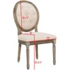 Holloway Tufted Oval Side Chair (Set of 2) - FOX6235 - Beige - Safavieh Couture - 3 of 4