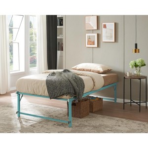 Kings Brand Furniture Twin Size Metal Pop up Trundle Day Bed Frame with Wheels- Sturdy and Elegant Space-Saving Solution - 1 of 4