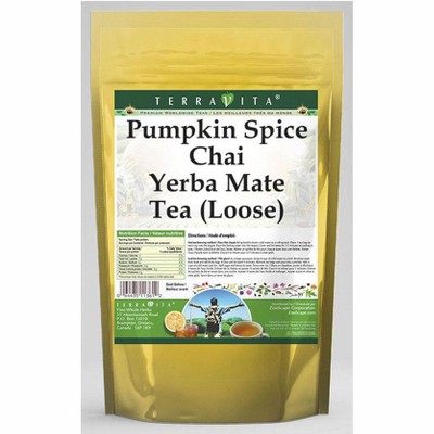 TerraVita Pumpkin Spice Chai Yerba Mate Tea (Loose) (8 oz, ZIN: 570105, 1-Pack)