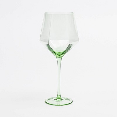 over&back 17.6 fl oz Facet Stemmed Wine Glass