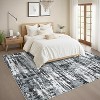 Modern Abstarct Area Rug Washable Rug Stain Resistant Throw Carpet Non Shedding Low Pile Folding Floor Cover with Non-Slip Backing - 4 of 4