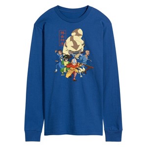 Men's - Avatar: The Last Airbender - Aang Group Long Sleeve Graphic T-Shirt - 1 of 4