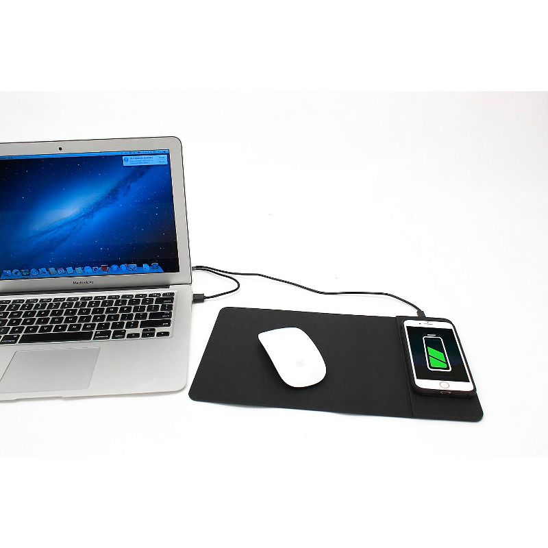 M-EDGE PowerPad 10-Watt Fast Charging Mouse Pad Black (CH-MP2-PU-B), 3 of 5