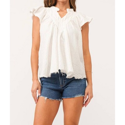 Women's Aster Flutter Sleeve Top - Another Love