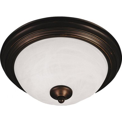 Maxim Lighting Essentials - 583x 3 - Light Flush Mount in  Oil Rubbed Bronze