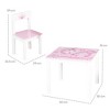 Roba: Kids Wooden Table & 2 Chairs Set, Pink Princess theme - 2 of 4