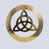 Slickblue Celtic Metal Wall Art – 12" Round Hanging Decor in 8 Irish Designs & 4 Finish Options for Home - 2 of 4
