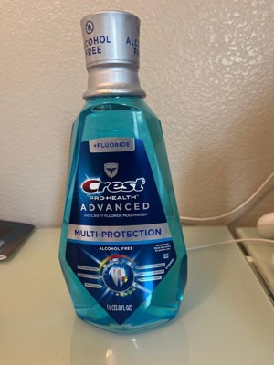 Crest Pro-health Advanced Mouthwash Alcohol Free Multi-protection Fresh ...