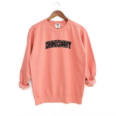 Simply Sage Market Women's  Garment Dyed Graphic Sweatshirt Embroidered Homebody