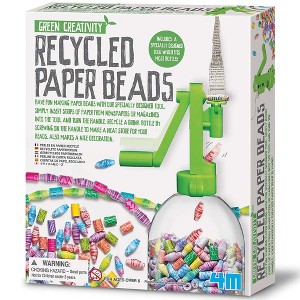 4M: Green Creativity Recycled Paper Beads - DIY Kit, Bead Maker, Jewelry & Décor - 1 of 4