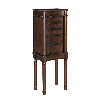 Kasey Jewelry Armoire Walnut - Powell Company