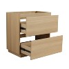 NicBex 29.13" Freestanding Bathroom Vanity without Sink, Bathroom Storage Cabinet, 2 Drawers for Bathroom - 3 of 4