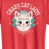 Women's - Instant Message - Crazy Cat Lady Short Sleeve Graphic T-Shirt - 2 of 4