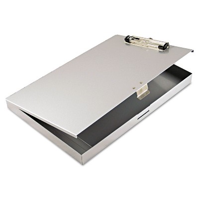 Saunders Tuffwriter Recycled Aluminum Storage Clipboard 1/2" Clip 8 1/2 x 12 Gray 45300