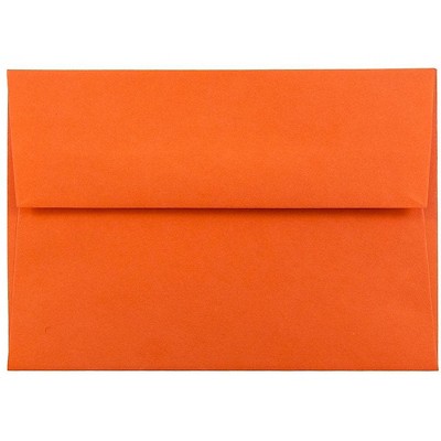 JAM Paper 4Bar A1 Colored Invitation Envelopes 3.625 x 5.125 Orange Recycled 15808