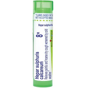 Hepar Sulphuris Calcareum 8X by Boiron Homeopathic Single Medicine For Cough, Cold & Flu  -  80 Pellet - 1 of 3
