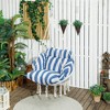 Outsunny Hanging Hammock Chair, Cotton Rope Macrame Swing Chair with Large Cushion, Chain, Steel Frame for Indoor Outdoor Patio Balcony - 2 of 4