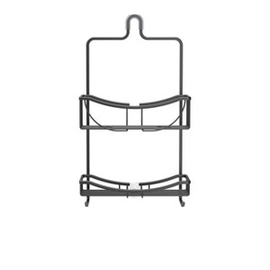 Better Living Products Venus 2 Tier Shower Caddy Black Aluminum - 1 of 4