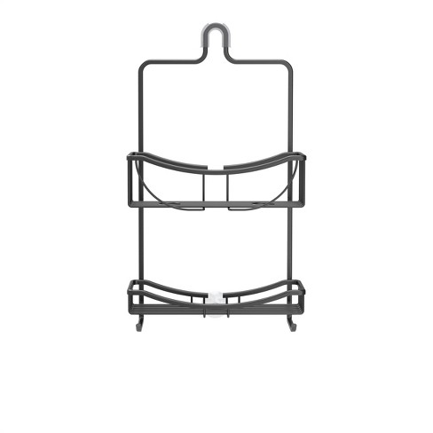 Better Living Products Venus 2 Tier Shower Caddy Black Aluminum - image 1 of 4