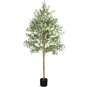 Artificial Olive Tree Indoor Tree Home Decor Living Room Fake Tree - 1 of 4