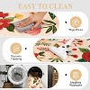 coucheta Multi-size Vintage Floral Area Rug for Living Room, Machine Washable Soft Non Slip Retro Low Pile Carpet, for Bedroom, Dining Room, Office - 3 of 4