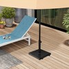 Pellebant Patio Umbrella Base 40lbs Umbrella Stand with Wheels Heavy Duty Concrete Stand - 2 of 4