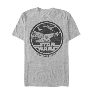 Men's Star Wars The Last Jedi Millennium Falcon Battle T-Shirt - 1 of 4