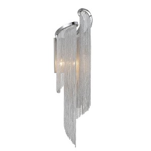 CWI Lighting Daisy 2 Light Wall Sconce With Chrome Finish - 1 of 2