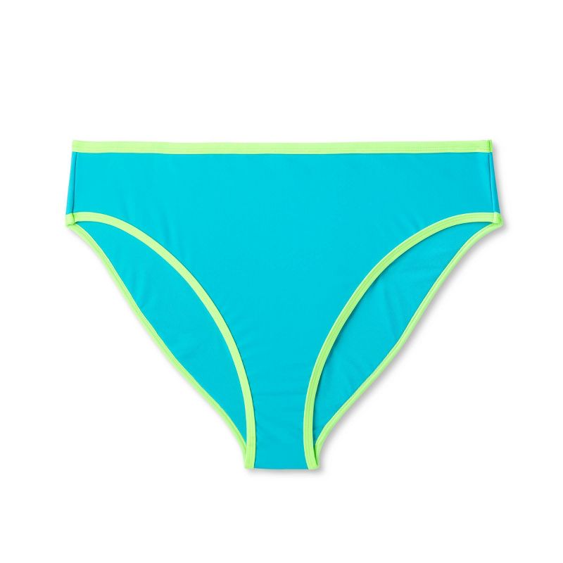 Women's Colorblock High Leg Cheeky Bikini Bottom - Wild Fable™, 5 of 13