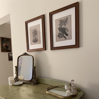 Wood Matted Wall Frame Midtone Woodgrain - Threshold™ : Target