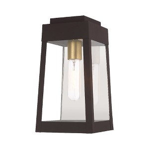 Livex Lighting Oslo 1 - Light Wall Light in  Bronze - 1 of 2