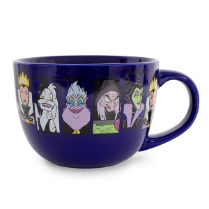 Silver Buffalo Disney Villains Close-Up Panels Ceramic Soup Mug | 24 Ounces - 1 of 4