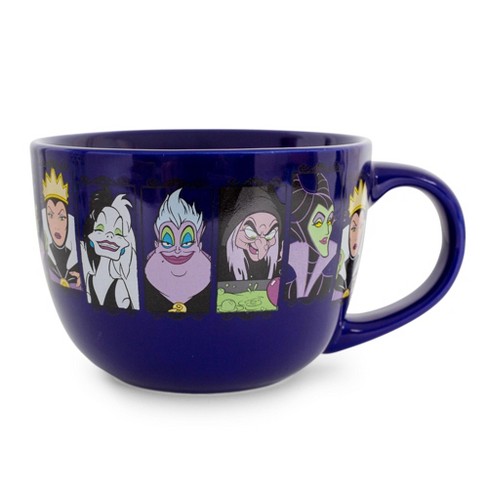 Silver Buffalo Disney Villains Close-Up Panels Ceramic Soup Mug | 24 Ounces