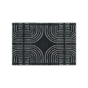World Rug Gallery Bohemian Lines Washable Non Slip Area Rugs - 1 of 4
